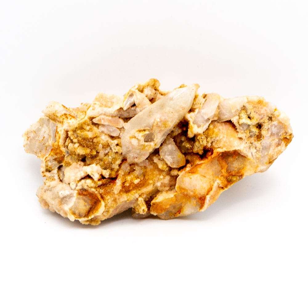 Spirit Quartz Cluster with Limonite