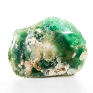 Tranche de cristal de mtorolite semi-polie (80.4mm)