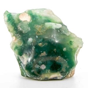 Tranche de cristal de mtorolite semi-polie (82.6mm)