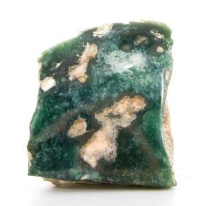 Tranche de cristal de mtorolite semi-polie (62.8mm)