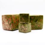 Unakite Crystal Cubes