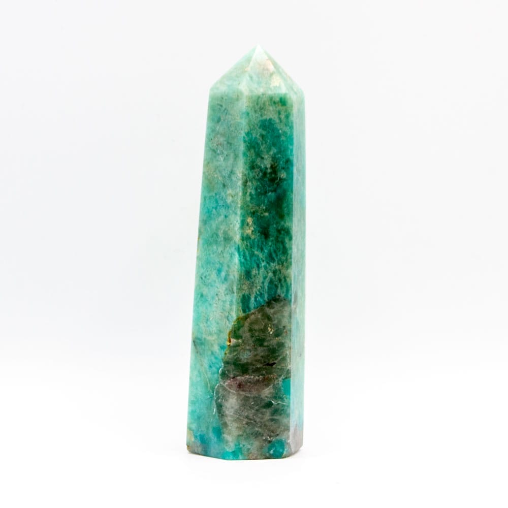 Amazonite and Smoky Quartz Obelisk